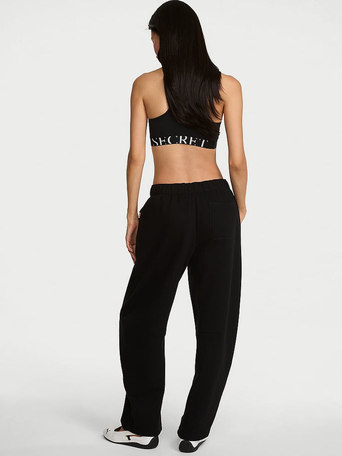vs Angel Essentials Vintage Fleece Barrel Sweatpant Black 2 of 2 