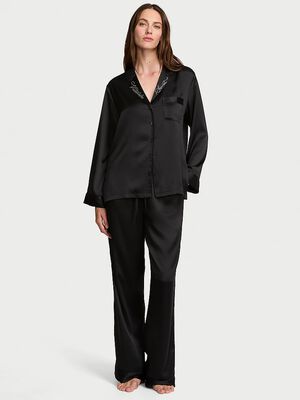 Signature Satin Long Pajama Set
