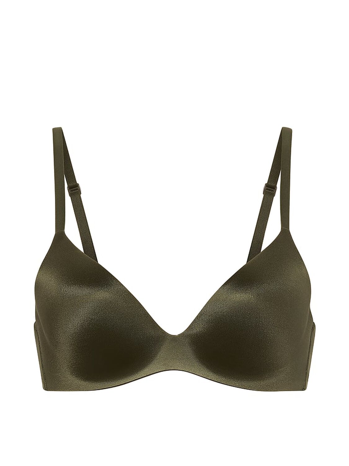 vs Body By Victoria FlexFactor High-Shine Lightly Lined Plunge Demi Bra 3 of 4 