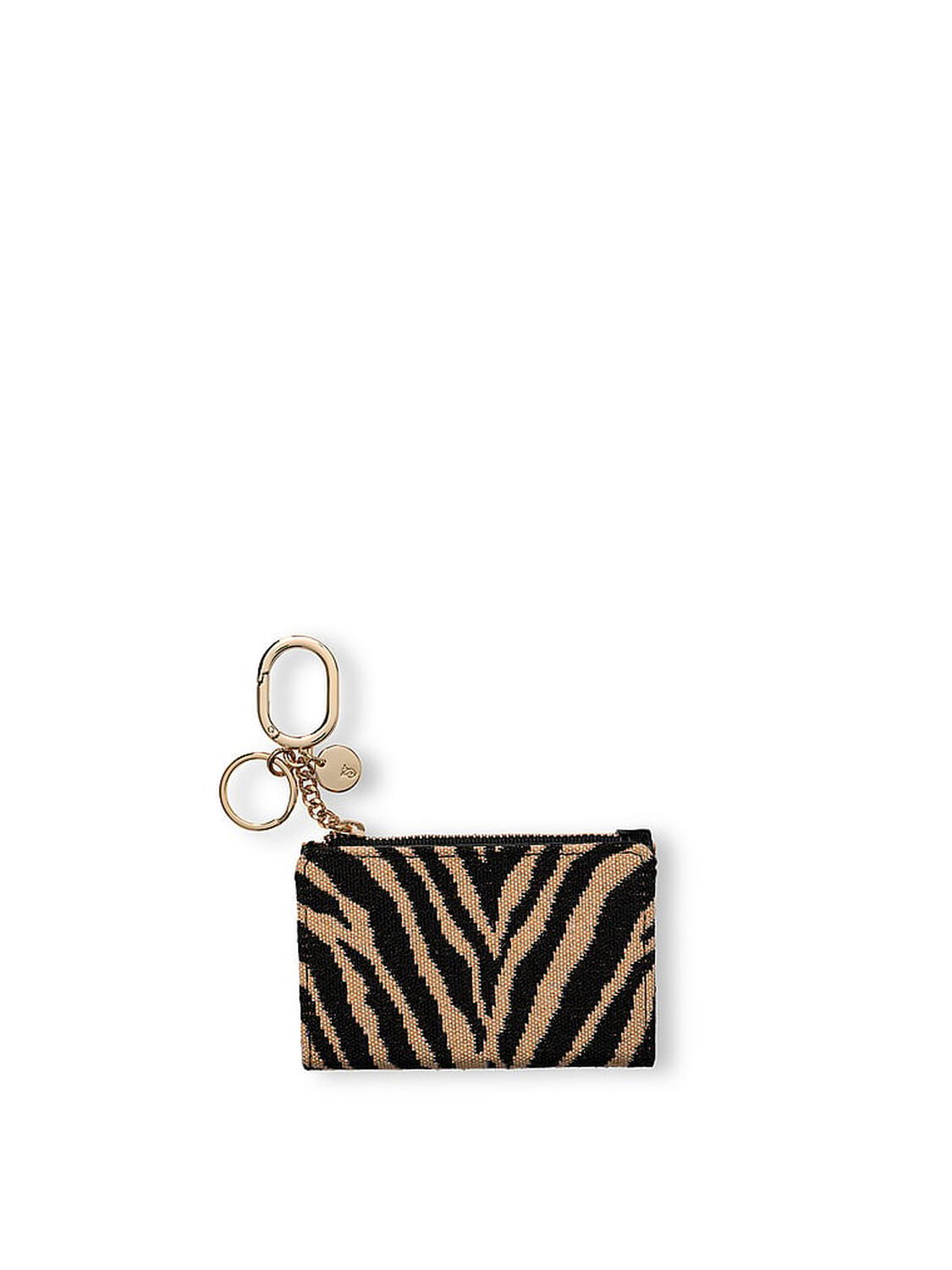 vs Victoria's Secret Foldover Card Case Keychain Black 1 of 2 