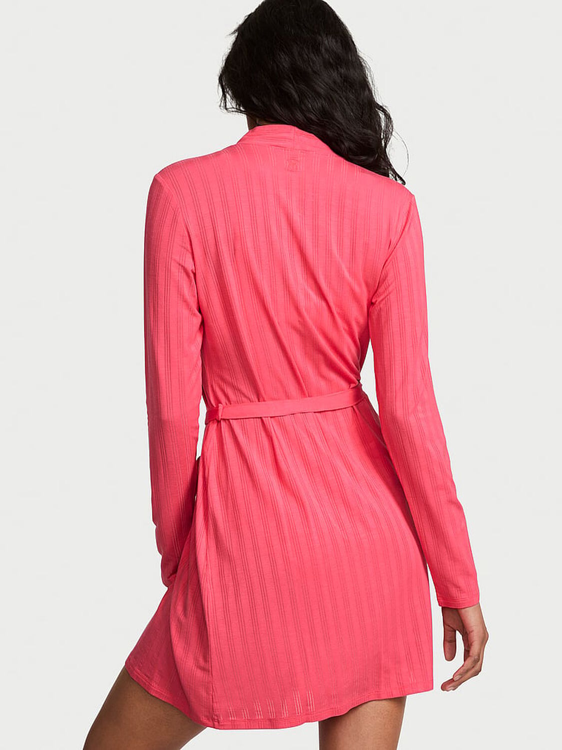 vs Victoria's Secret SoSoft&trade; Modal Ultra-Fine Short Robe Wild Watermelon 2 of 3 