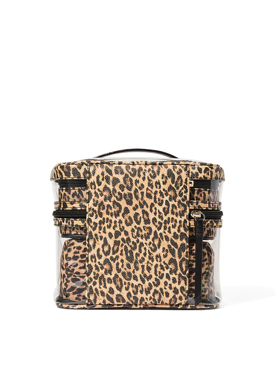 vs Victoria's Secret 4-Piece Makeup Bag Set Leopard 2 of 2 