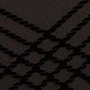 No-Show Plaid Mesh Thong Panty, Black Flock Plaid, swatch