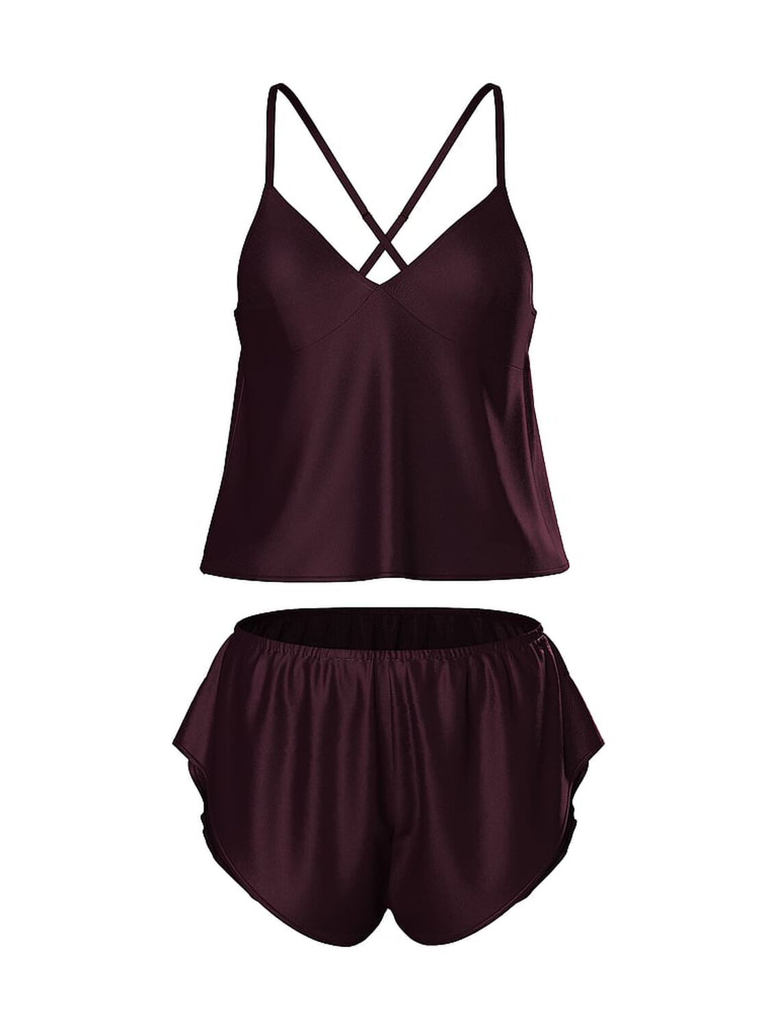 vs Victoria's Secret Satin Open-Back Cami & Shorts Set 3 of 3 