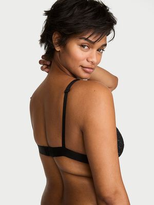 Lace Shine Logo Wireless Plunge Bralette