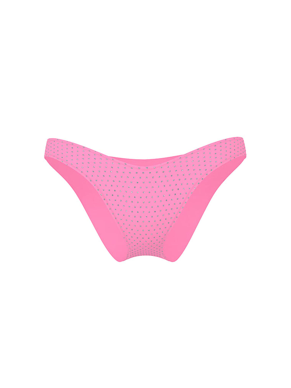 vs Victoria's Secret Swim Diamant&eacute; Brazilian Bikini Bottom Pink Sugar Shine 3 of 3 