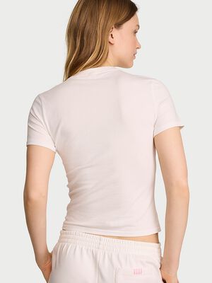 Stretch Cotton Fitted Tee