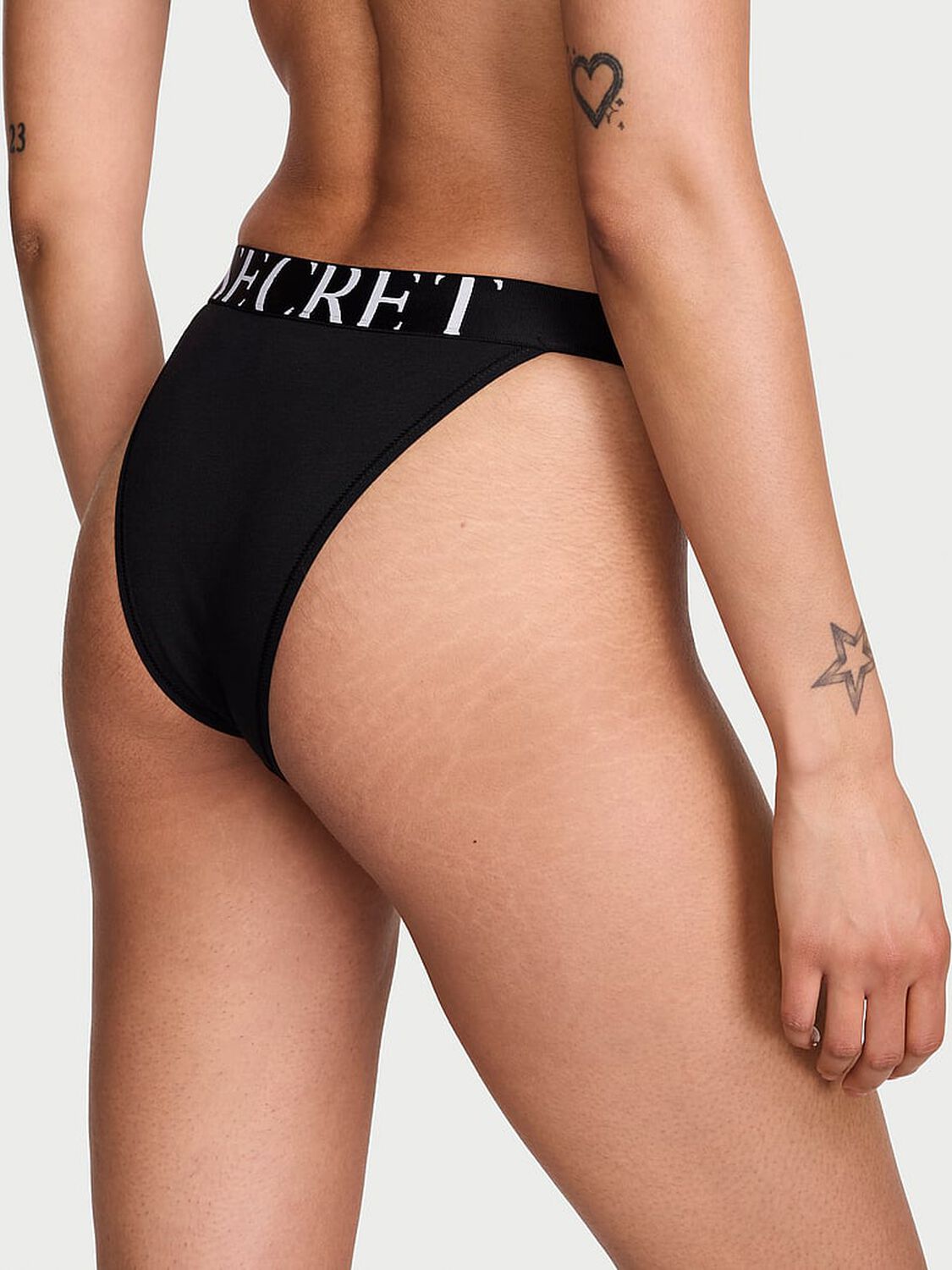 vs Cotton Exploded Logo Cotton 90s Brief Panty Black 2 of 3 