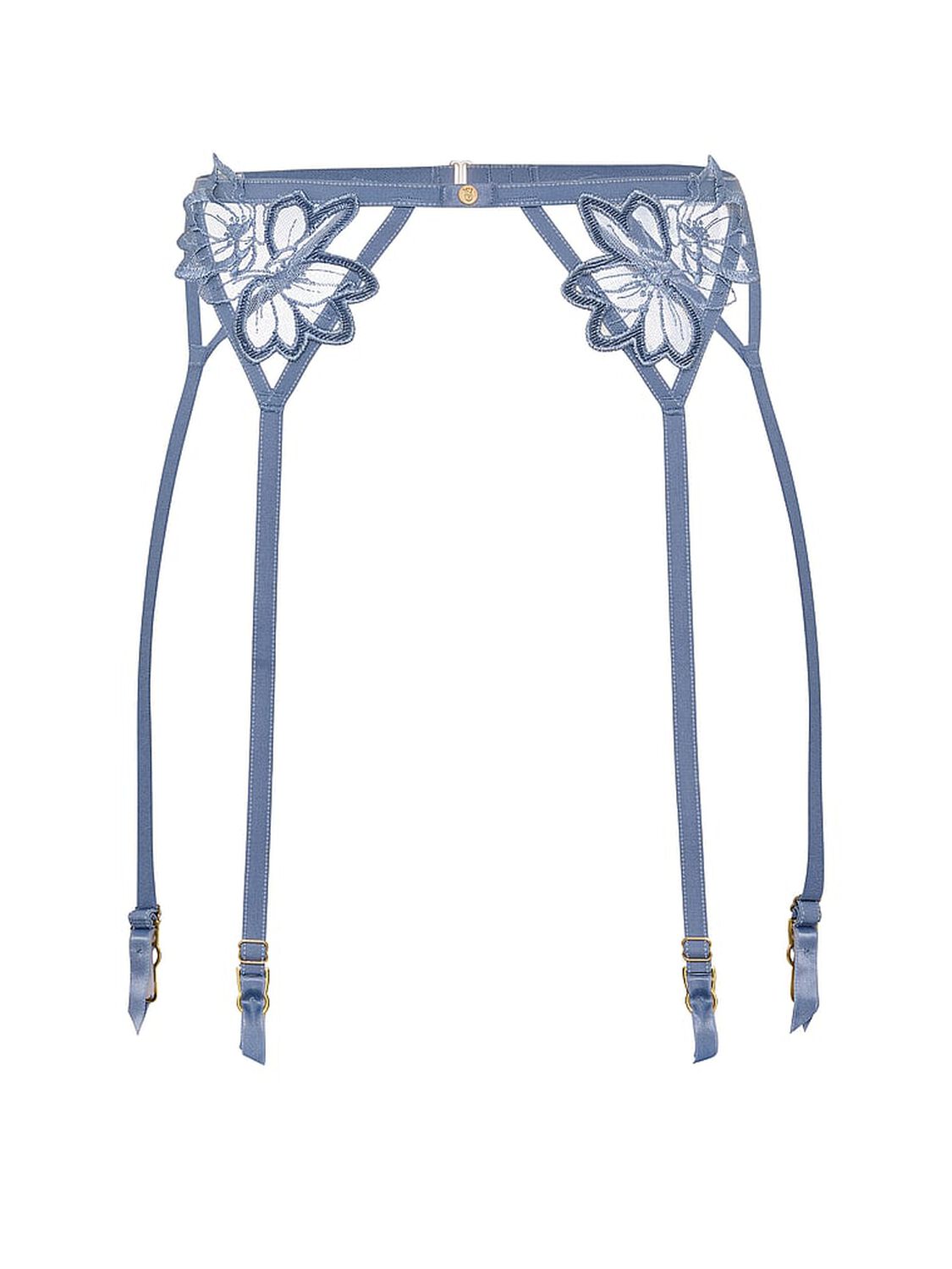 vs Very Sexy Denim Embroidery Garter Belt Denim Blue 3 of 3 