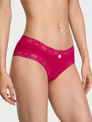 Cotton Lace-Trim Cheeky Panty