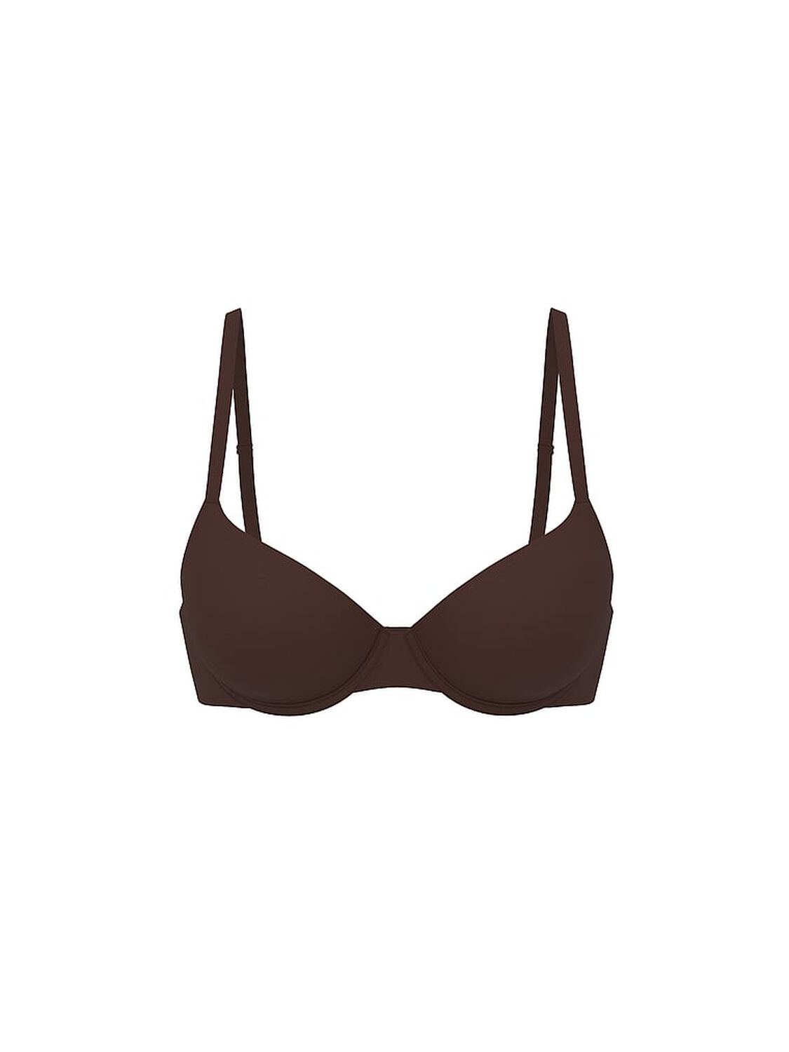 vs The T-Shirt Smooth Lightly Lined Demi Bra Ganache 3 of 4 