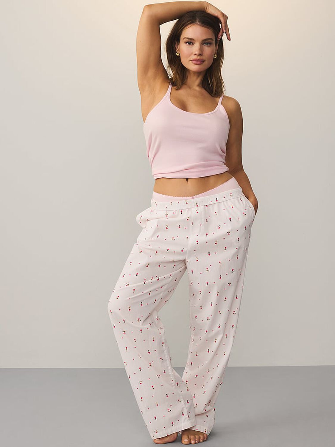 vs Victoria's Secret Mix & Match Sleep Perfect Ribbed Tank Top Angel Pink 4 of 4 