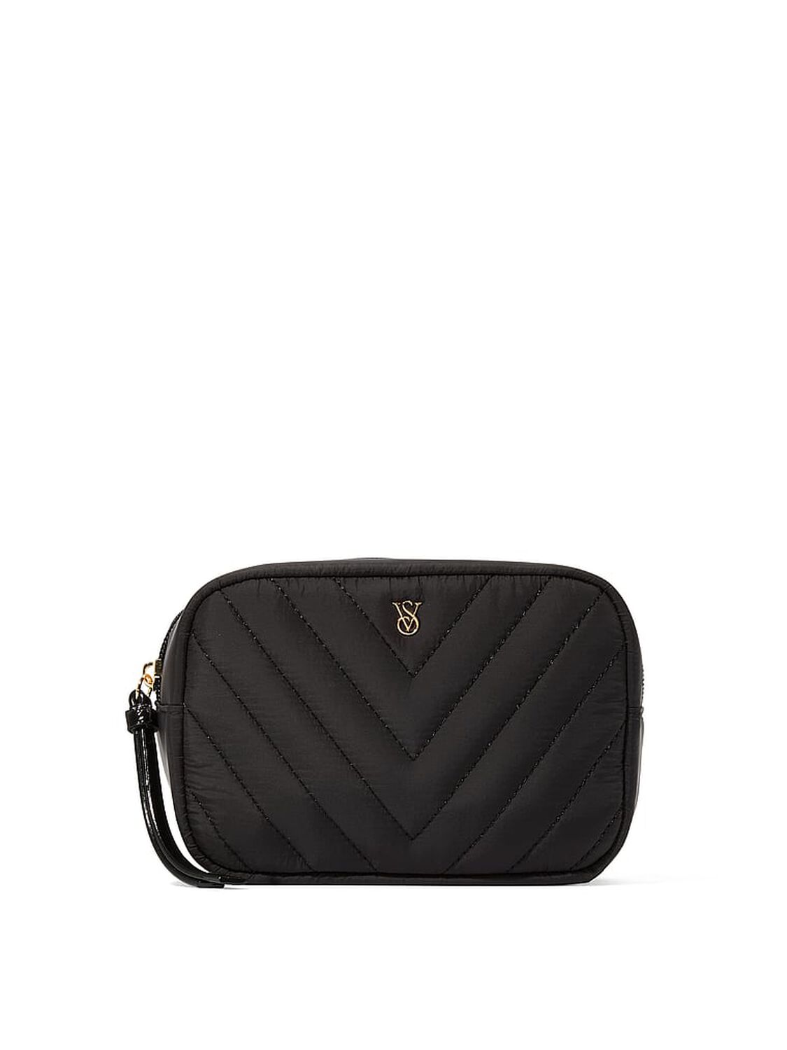 vs Victoria's Secret Travel Makeup Bag Black Vquilt 1 of 2 