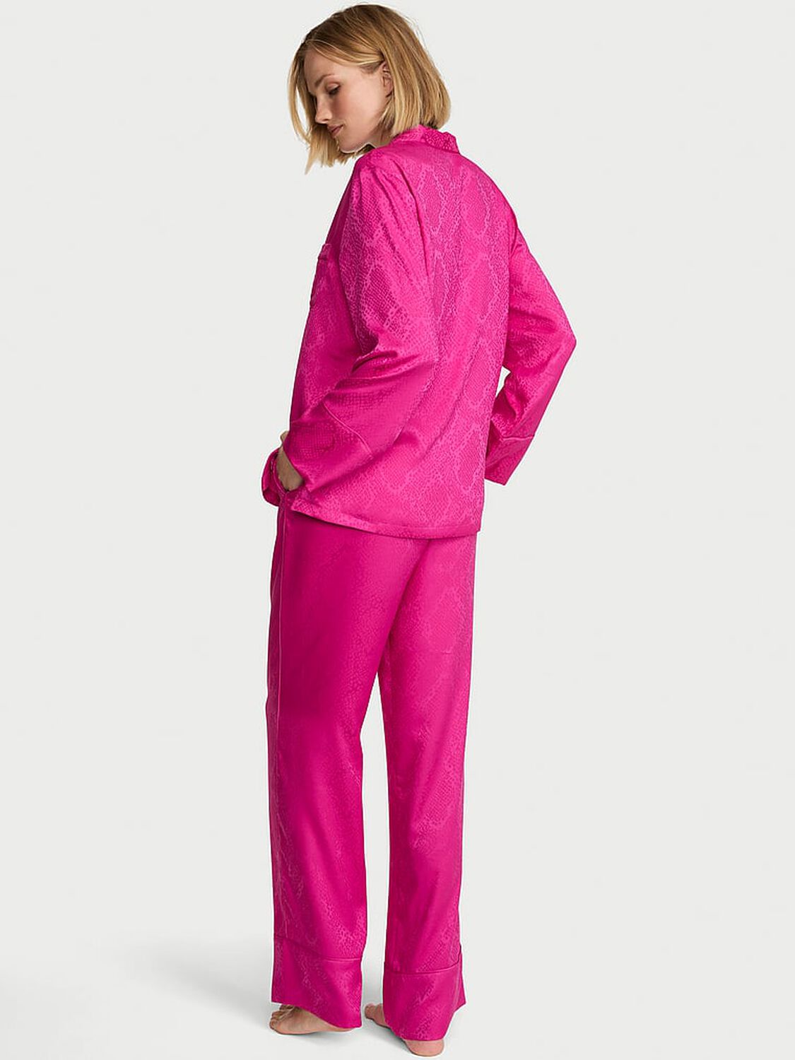 vs Victoria's Secret Signature Satin Long Pajama Set 2 of 4 
