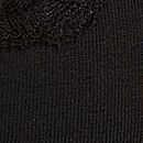 Cotton Lace-Trim Lightly Lined Demi Bra, Black, swatch