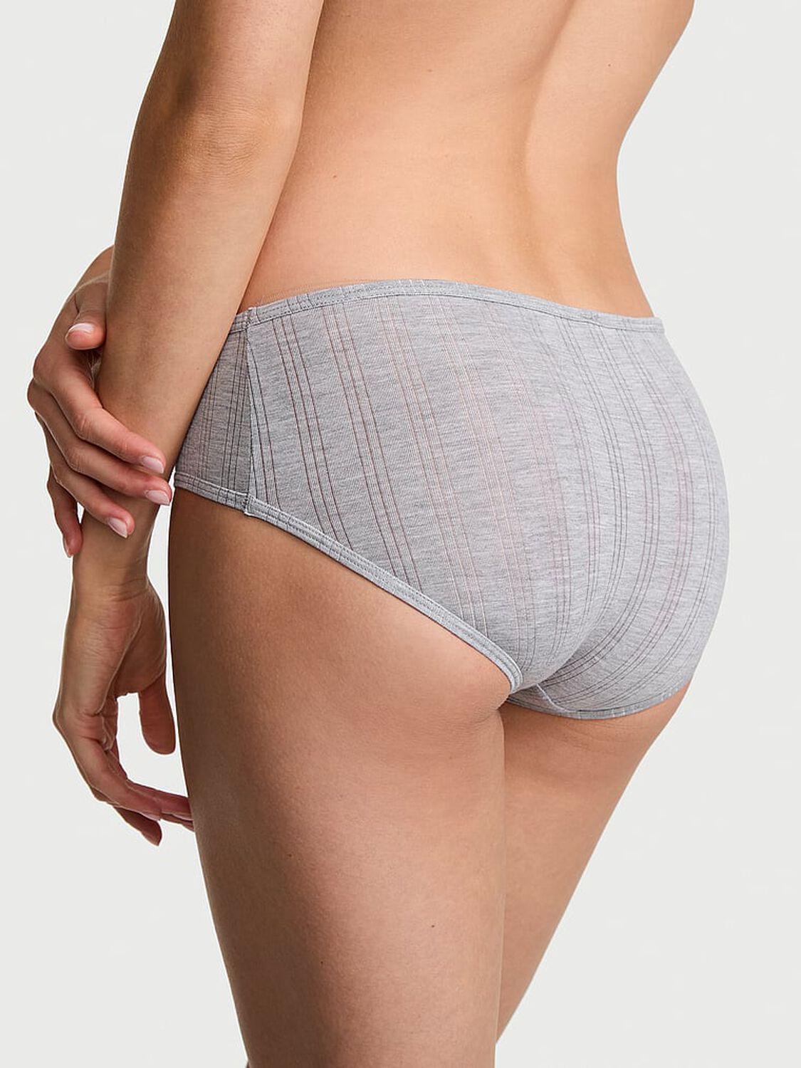 vs Victoria's Secret Ultra-Fine Modal Hiphugger Panty Medium Htr Grey 2 of 2 
