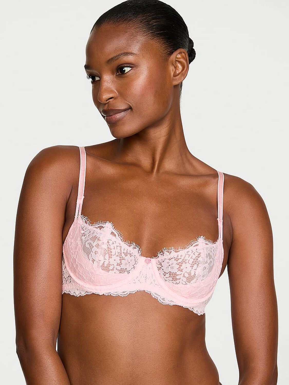 vs Dream Angels Wicked Unlined Lace Balconette Bra 1 of 3 