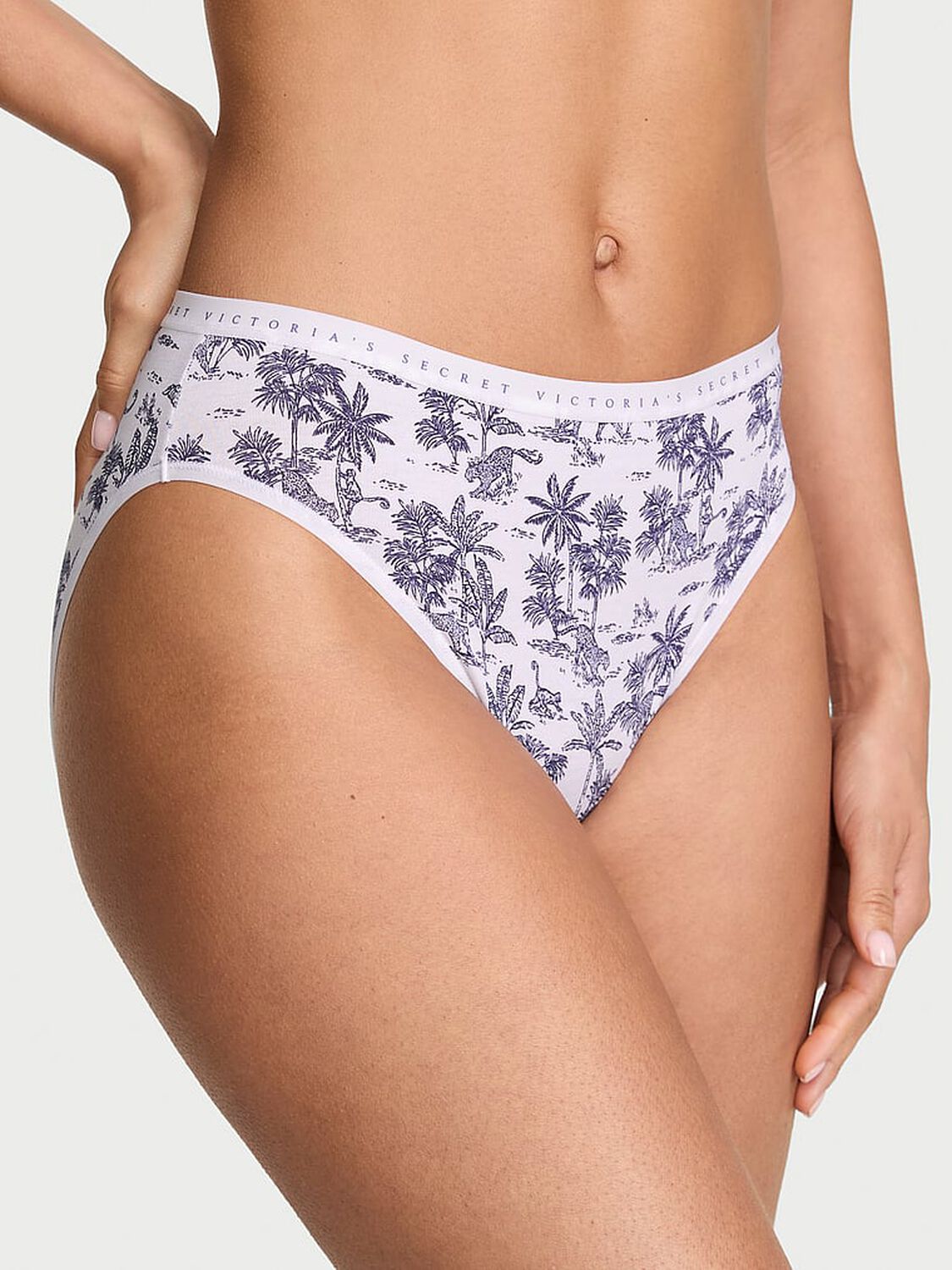 vs Victoria's Secret Stretch Cotton High-Leg Brief Panty Print 1 of 3 