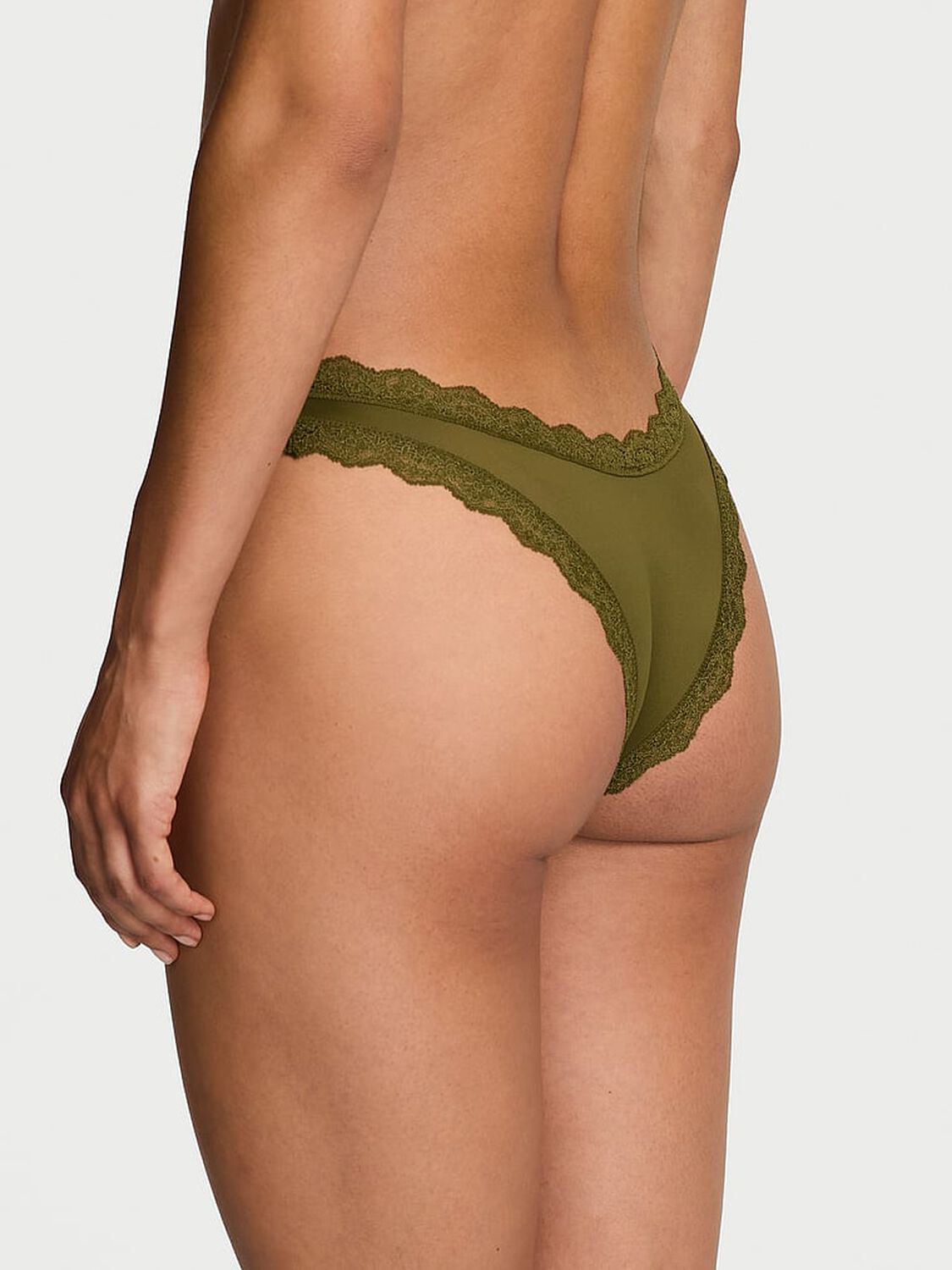 vs Dream Angels Lace-Trim Brazilian Panty 2 of 2 