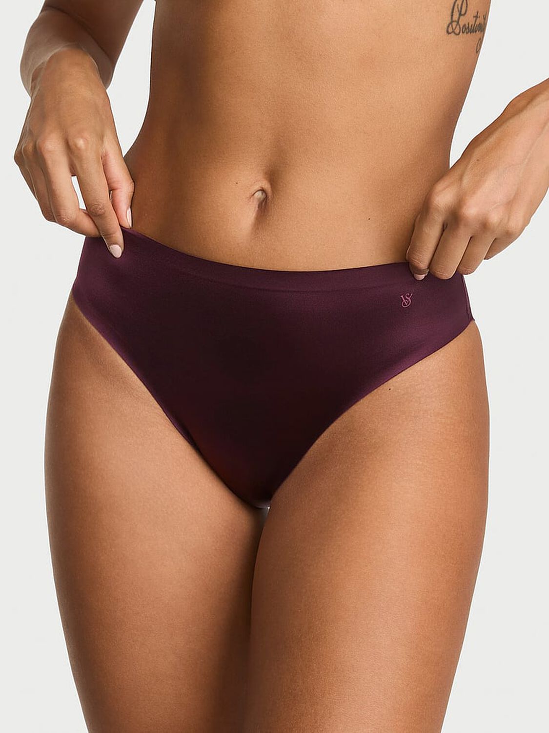 vs No-Show No-Show High-Shine Mid-Rise Bikini Panty 1 of 2 