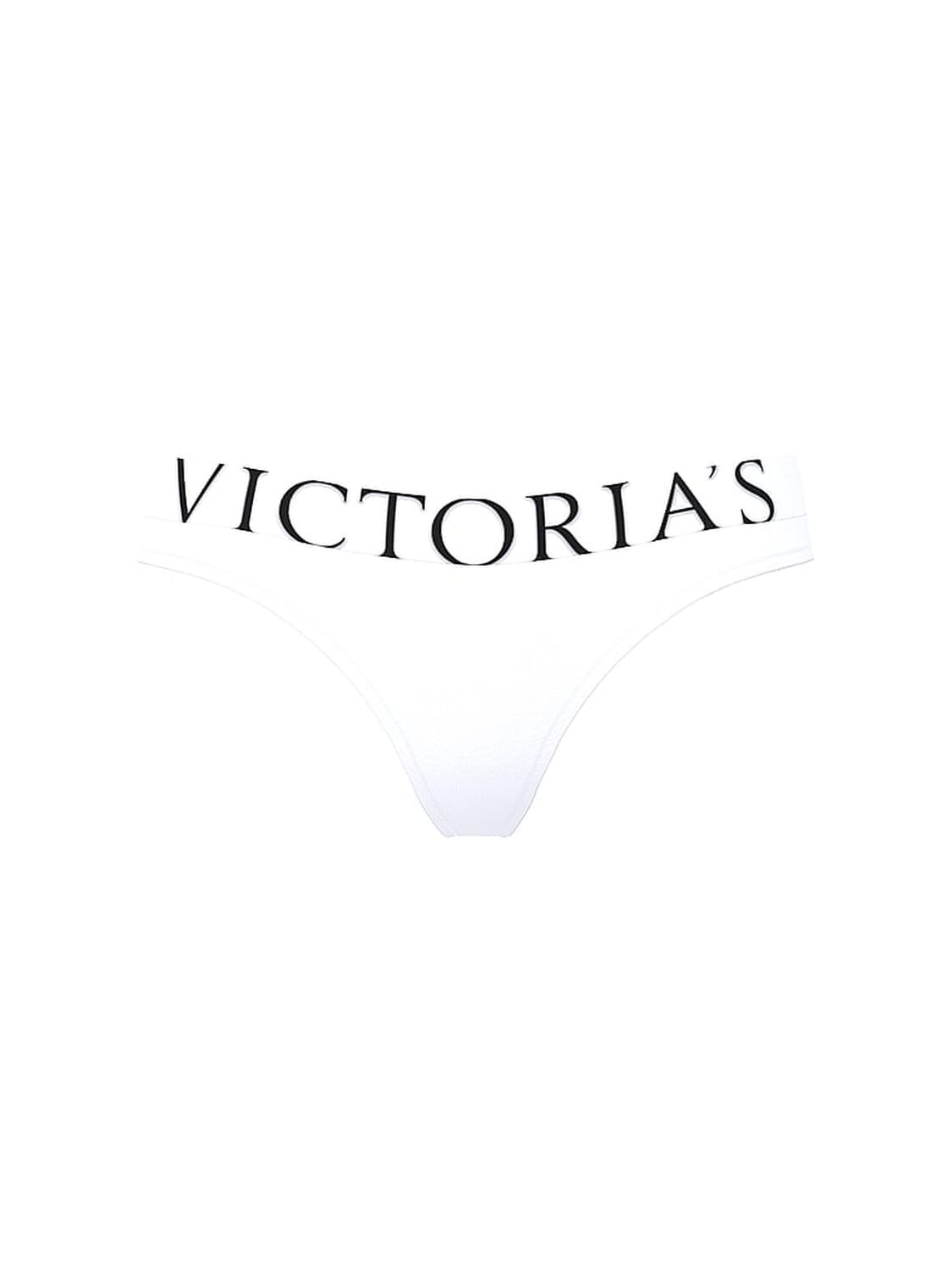 vs Cotton Exploded Logo Cotton Thong Panty White 3 of 3 