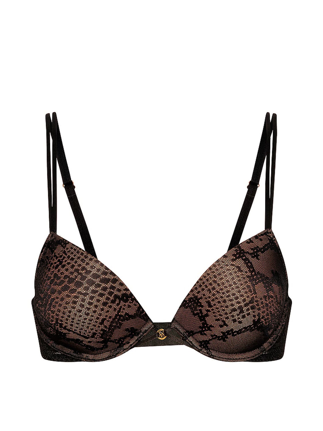 vs Very Sexy Viper Lace Push-Up Bra Black 3 of 4 