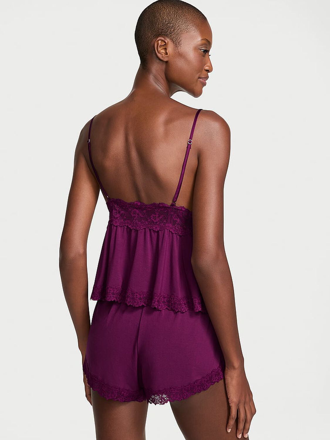 vs Victoria's Secret SoSoft&trade; Modal Lace-Trim Cami & Shorts Set 2 of 3 