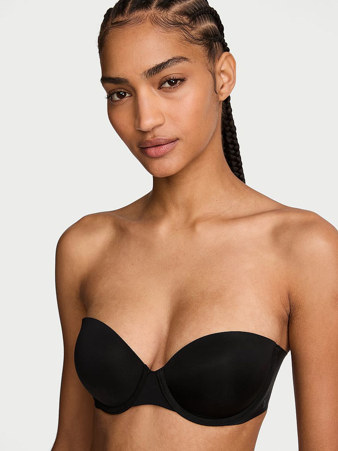 vs Victoria's Secret Bare Uplift Strapless Bra Black 1 of 3 