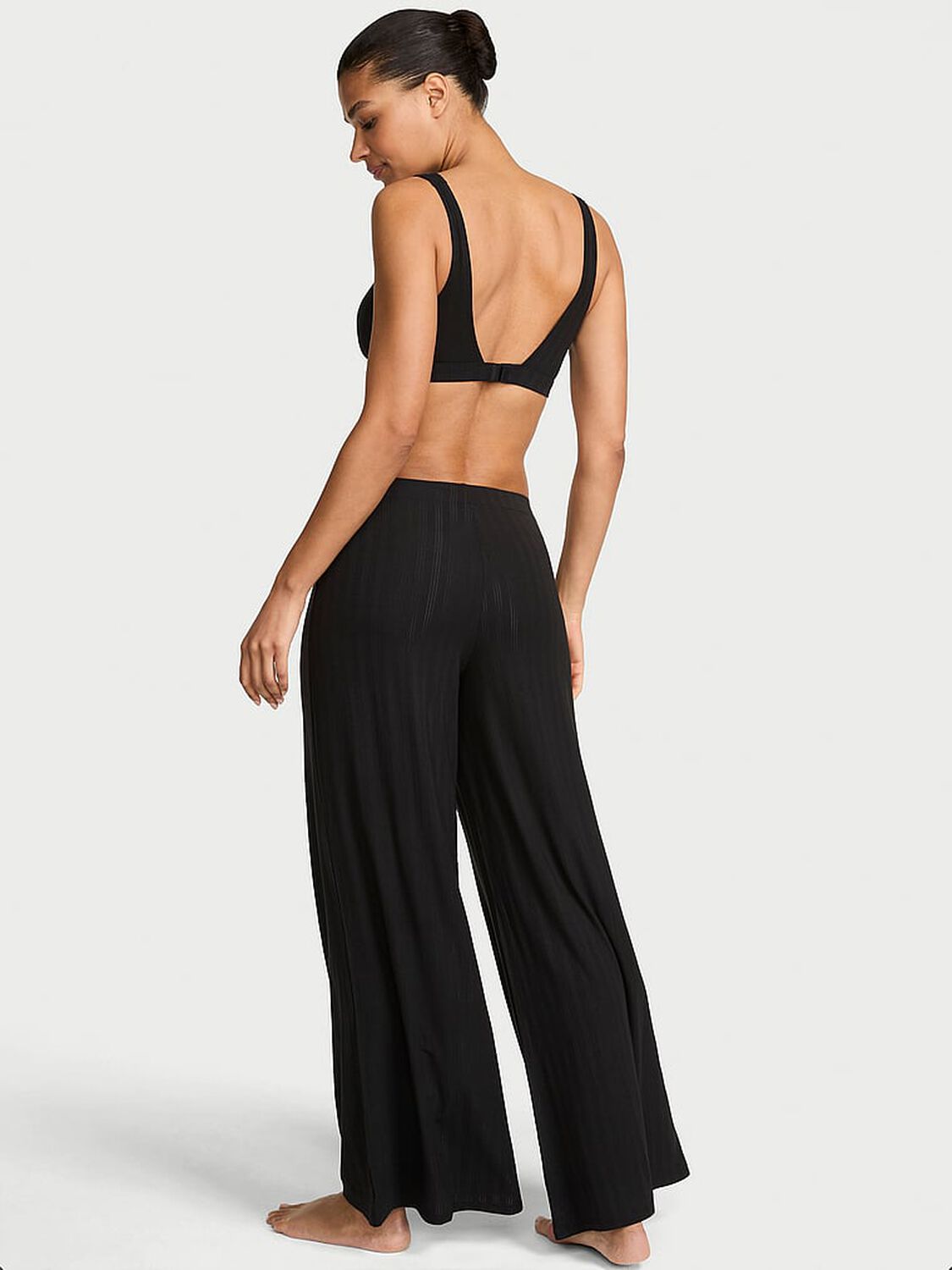 vs Victoria's Secret SoSoft&trade; Modal Ultra-Fine Wide-Leg Pant Black 2 of 2 