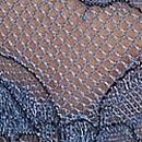 Denim Rose Lace High-Leg Thong Panty, Denim Blue, swatch
