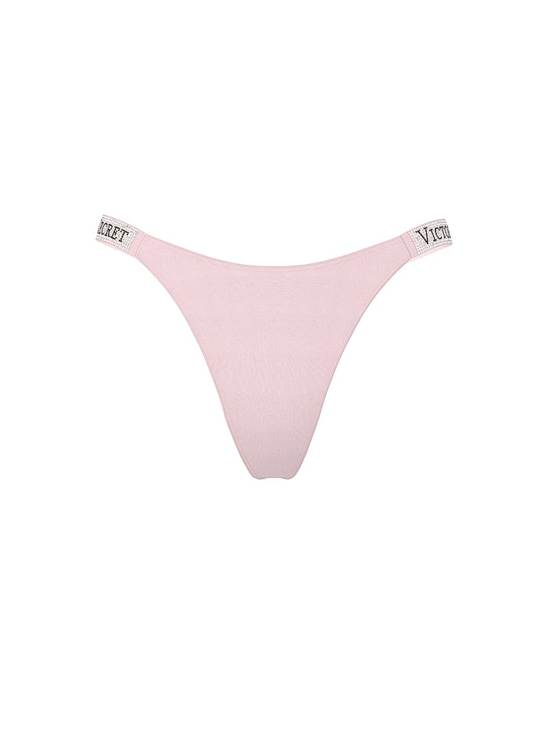 vs Very Sexy Logo Shine Strap Thong Panty Angel Pink 1 of 3 