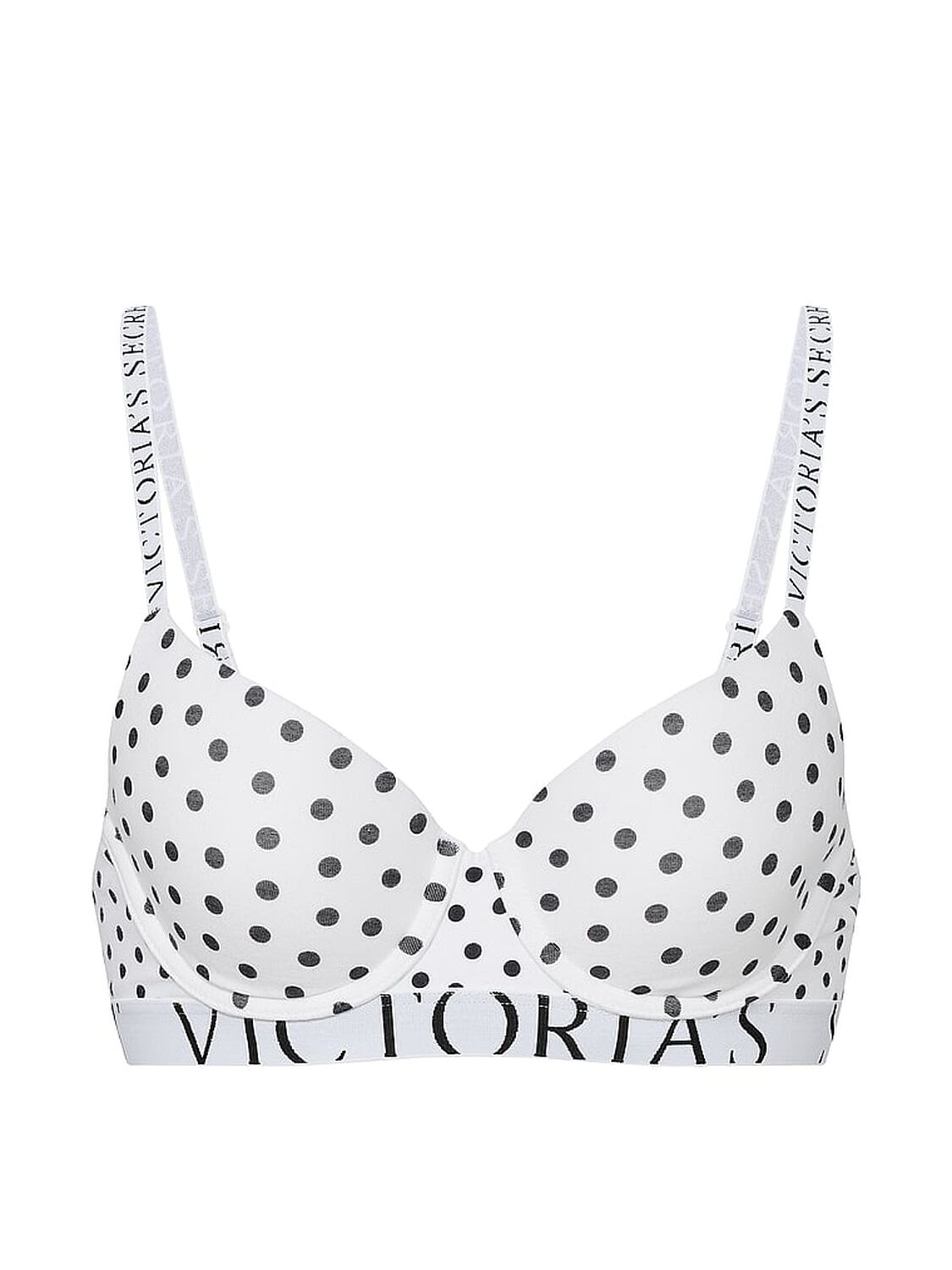 vs The T-Shirt Cotton Exploded Logo Lightly Lined Demi Bra 3 of 3 