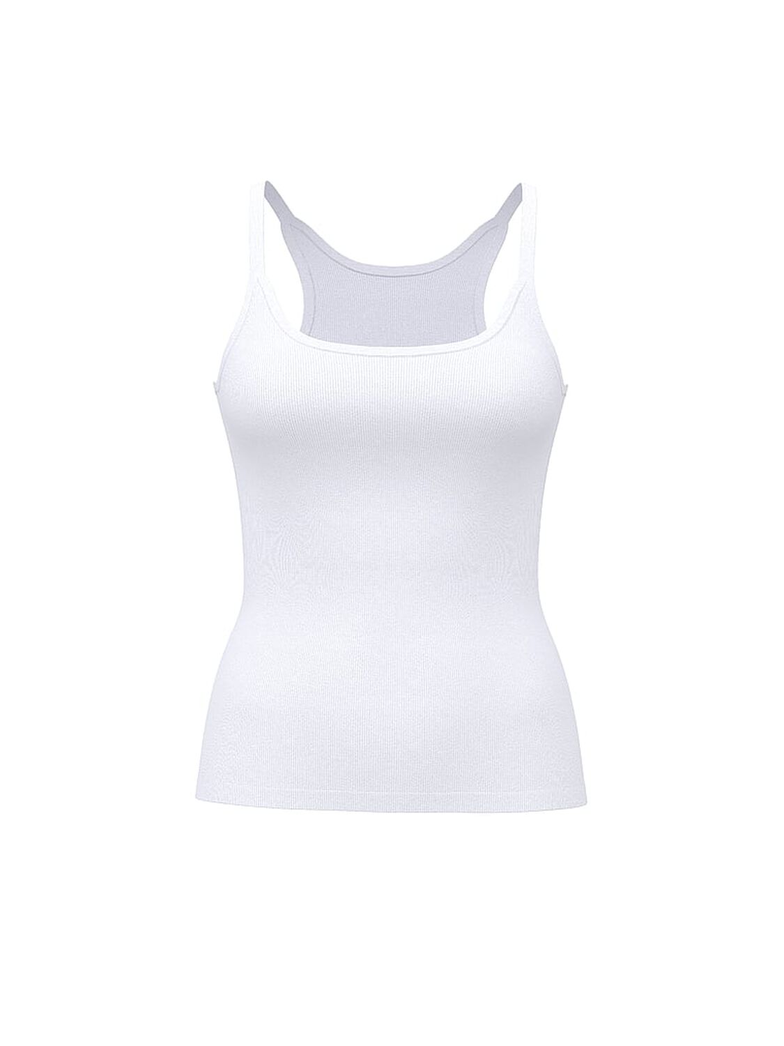 vs Victoria's Secret Mix & Match Sleep Perfect Ribbed Tank Top Vs White 3 of 3 