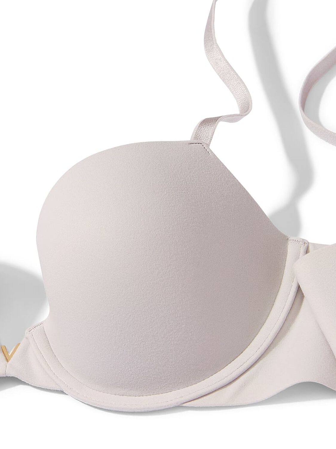 vs Love Cloud Smooth Lightly Lined Plunge Demi Bra Marzipan 4 of 5 