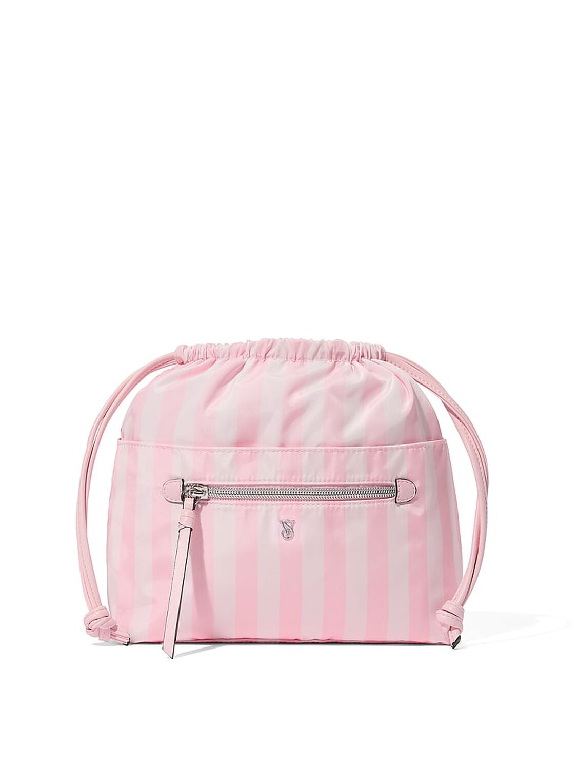 vs Victoria's Secret Cinched Travel Beauty Organizer Bag Heritage Stripe 1 of 2 