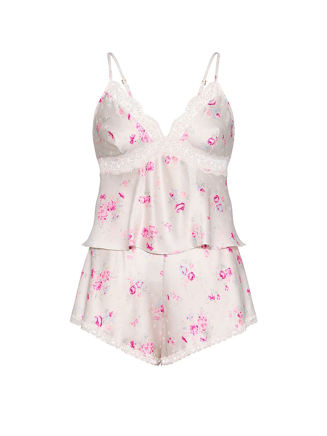 vs Dream Angels Butterflies Jacquard Cami & Short Set Pink Floral Butterflies 3 of 4 
