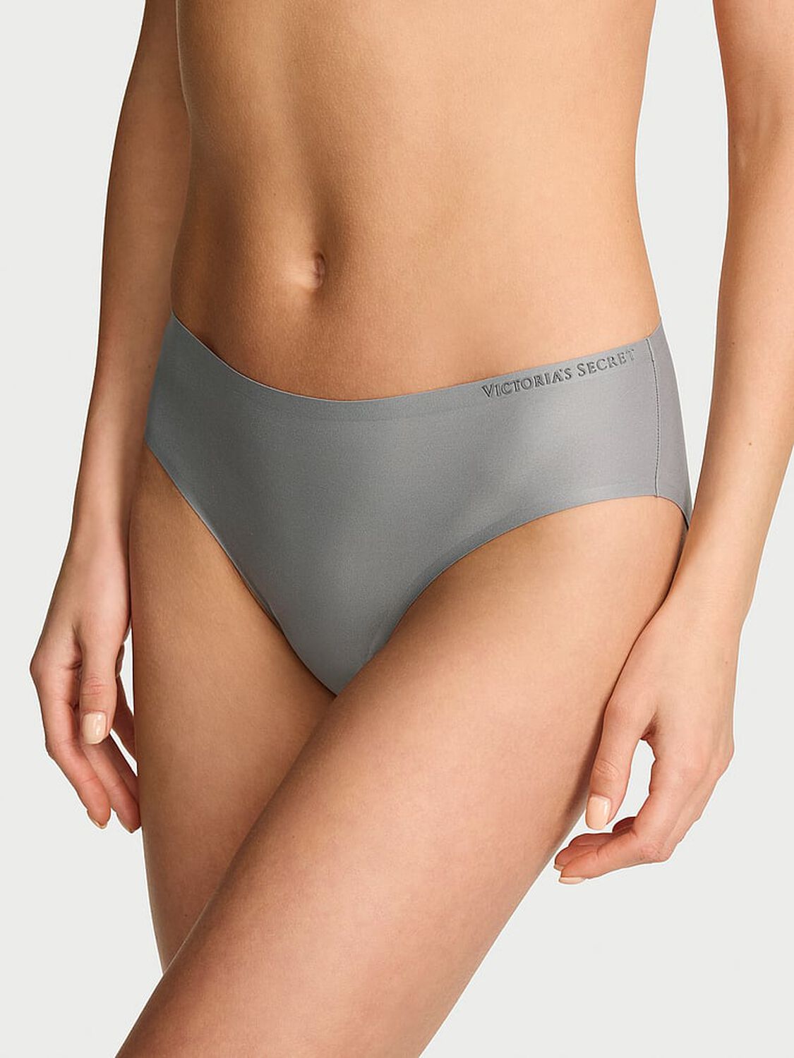 vs Body By Victoria Body by Victoria Flex Mid-Rise Bikini Panty Steel Grey 1 of 3 