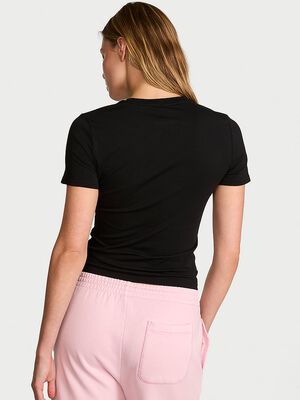 Stretch Cotton Fitted Tee