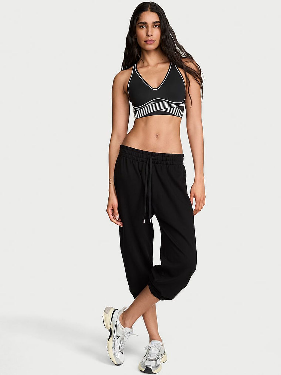 vs Angel Essentials Terry Cropped Jogger Sweatpants 1 of 3 