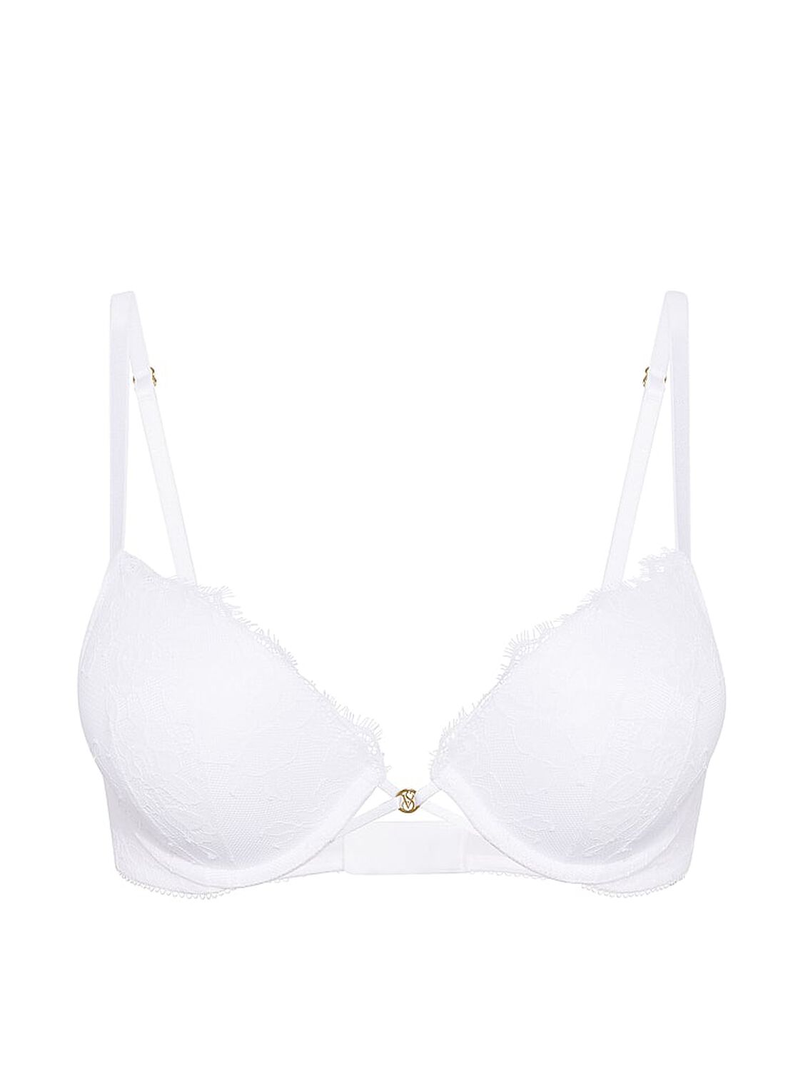 vs Very Sexy Bombshell Add-2-Cups Rose Lace Push-Up Bra Vs White 3 of 3 
