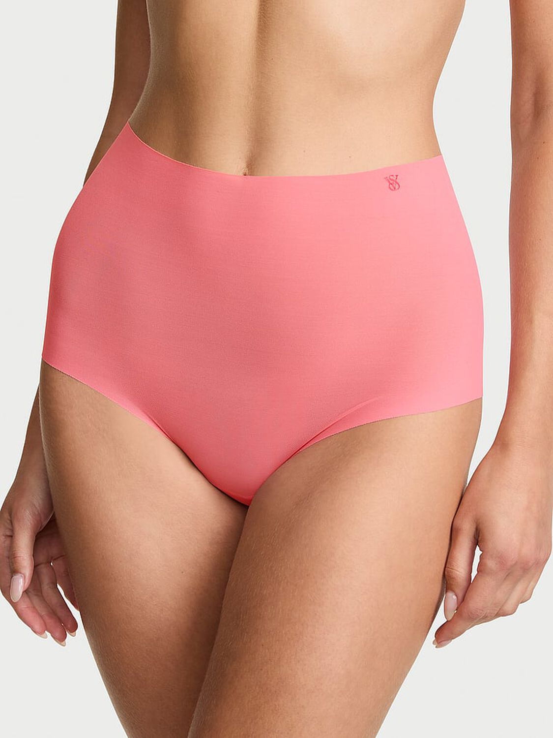 vs No-Show No-Show Mesh Modern Brief Panty Pink Cocktail 1 of 2 