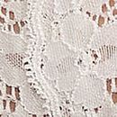 Lace Crotchless Brazilian Panty, Coconut White, swatch
