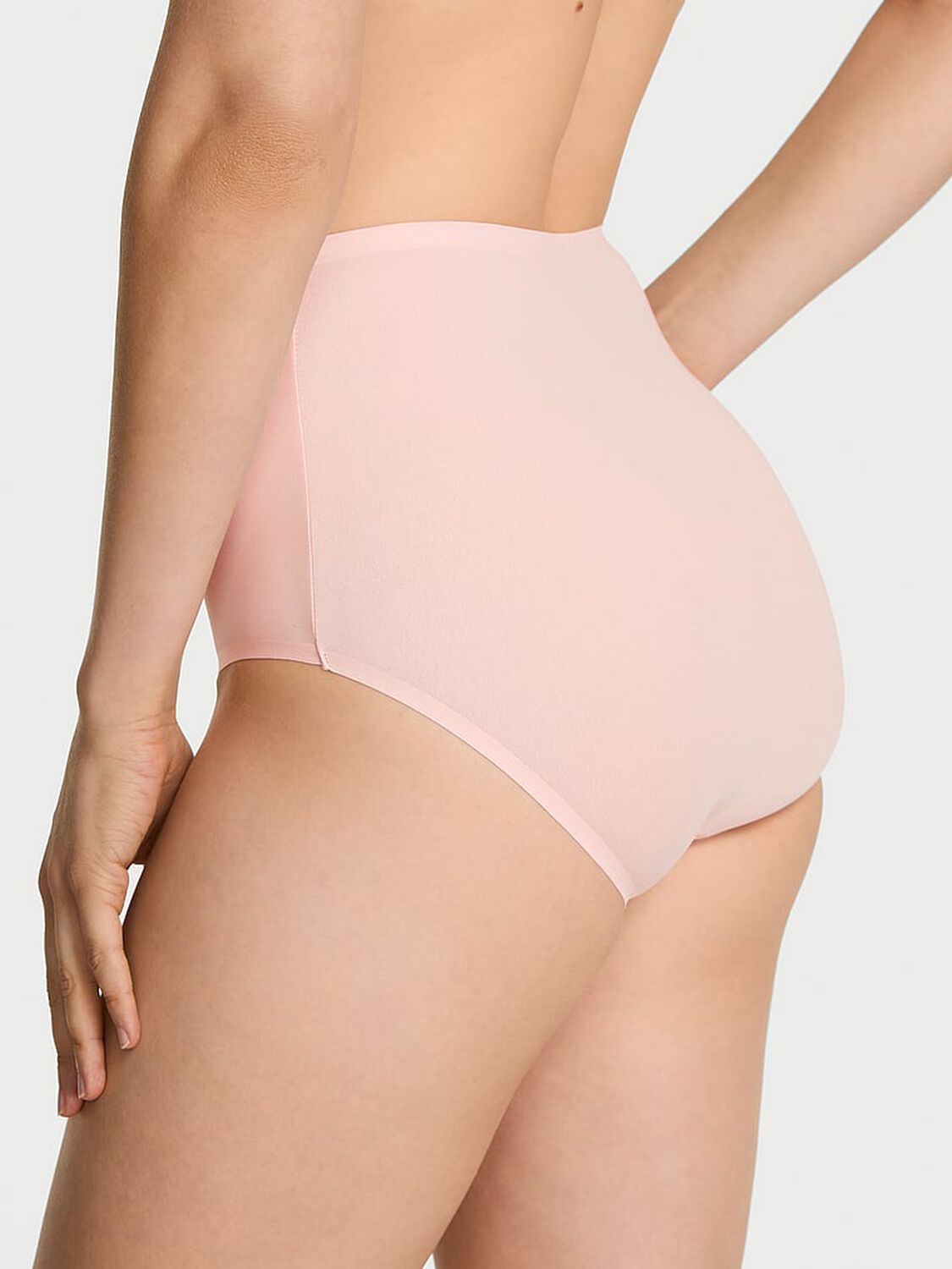 vs Body By Victoria Body by Victoria Flex Mid-Rise Modern Brief Panty Purest Pink 1 of 2 