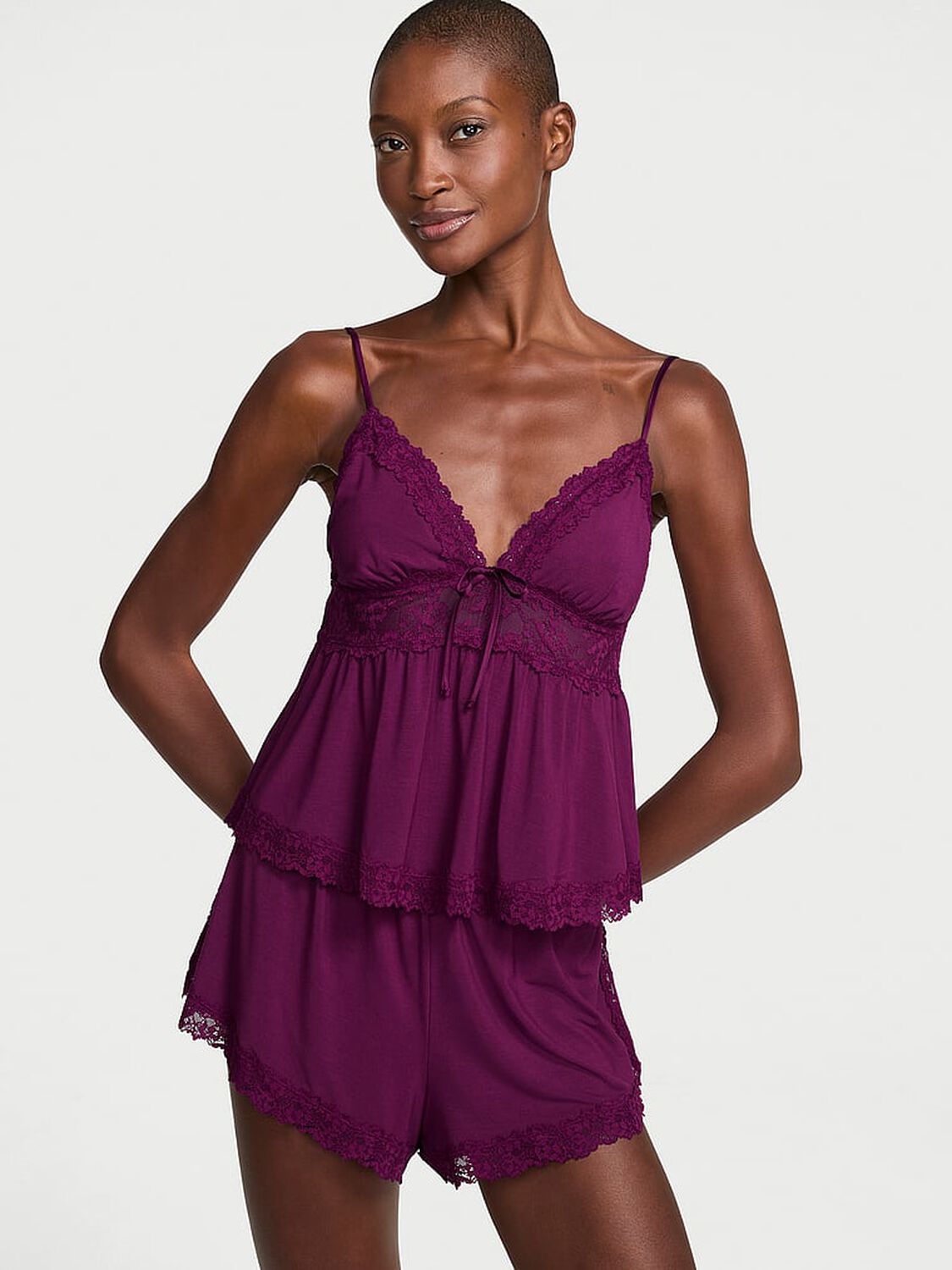 vs Victoria's Secret SoSoft&trade; Modal Lace-Trim Cami & Shorts Set 1 of 3 