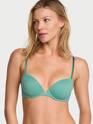 Smooth Lightly Lined Plunge Demi Bra