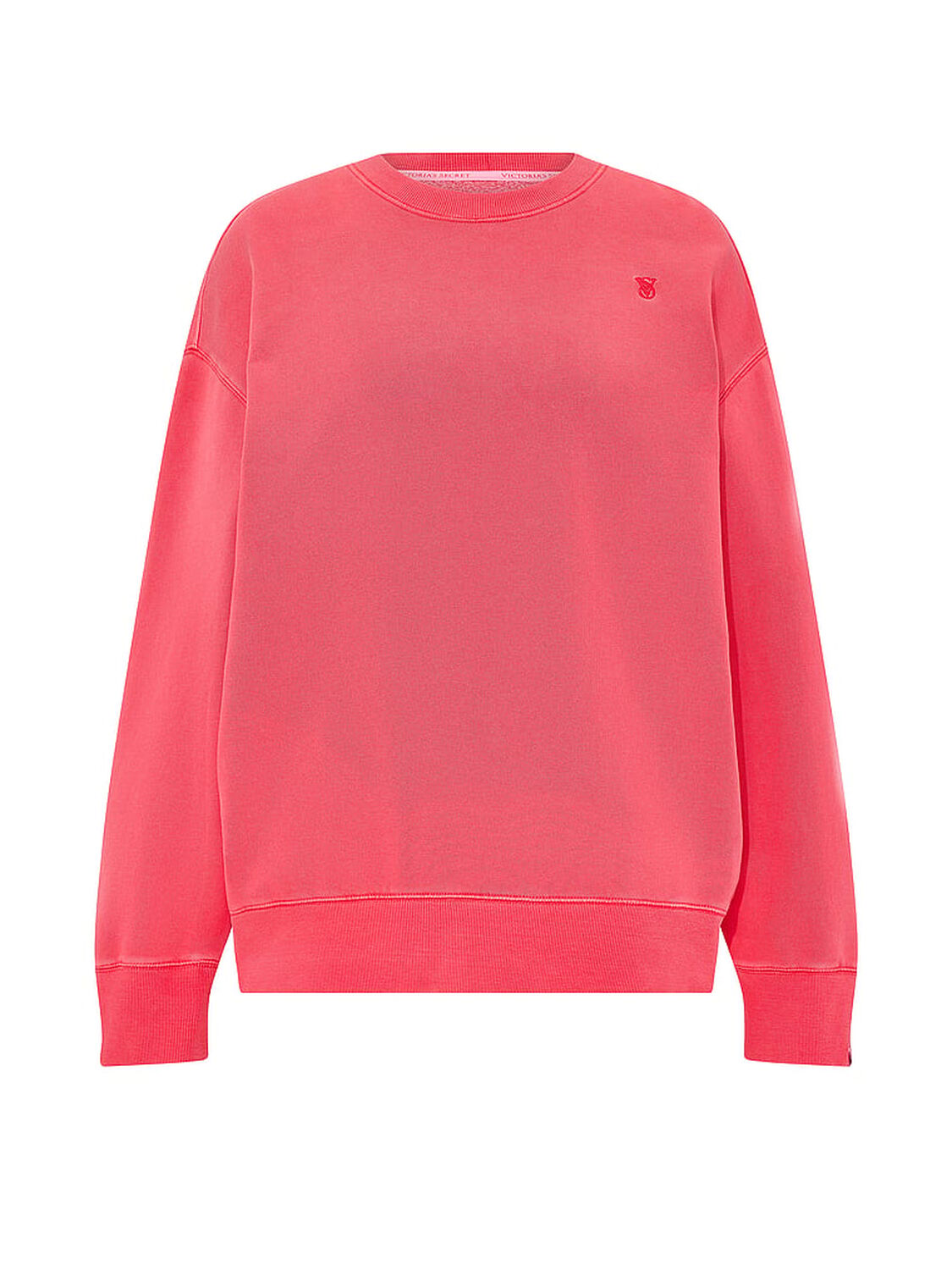 vs Angel Essentials Effortless Fleece Crewneck Sweatshirt Poppy 3 of 3 