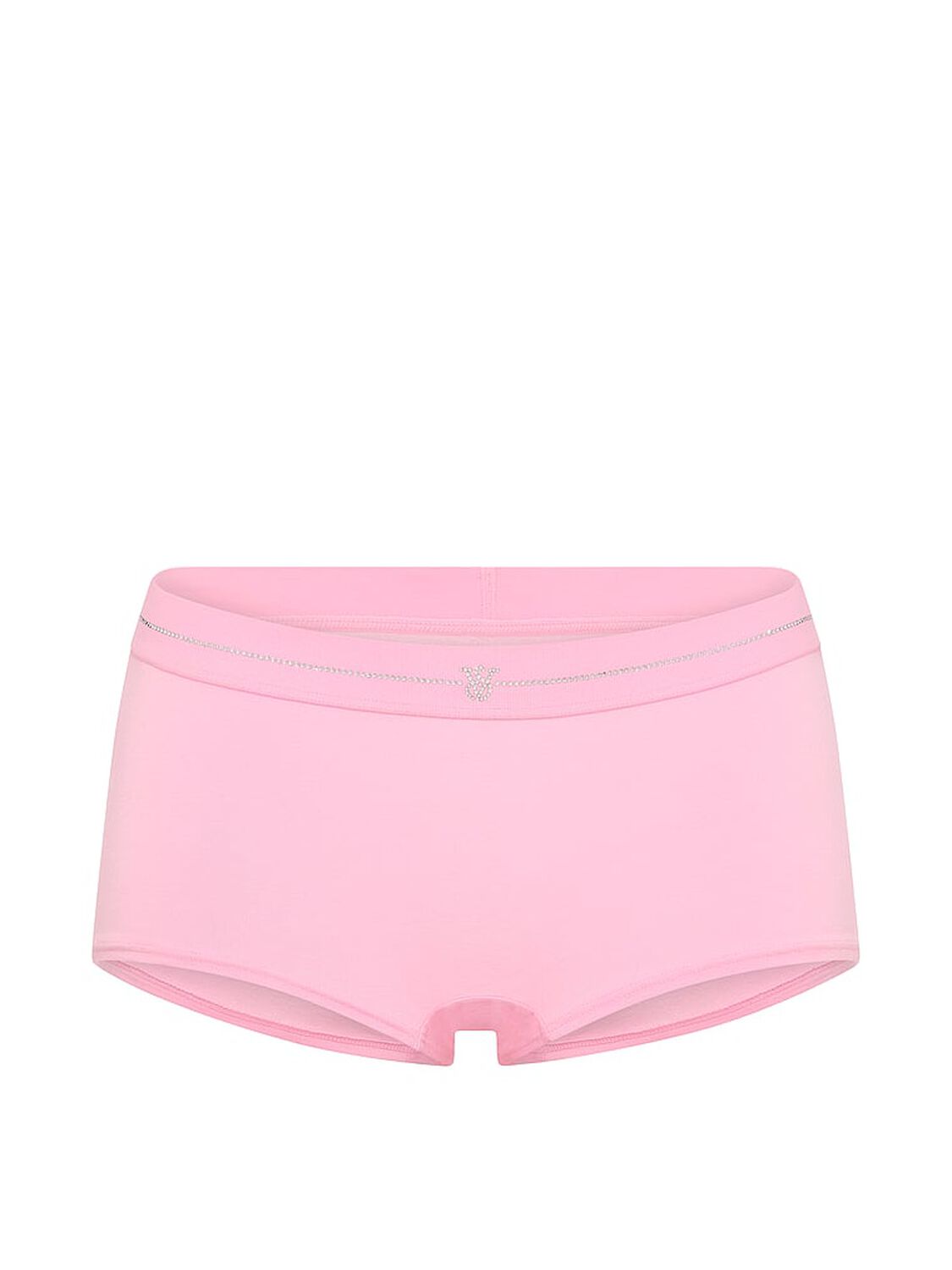 vs Cotton Shine Logo Cotton Boyshort Panty Victoria Pink 3 of 3 