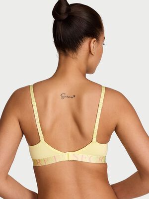 Cotton Exploded Logo Lightly Lined Wireless Bra