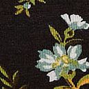 Stretch Cotton High-Leg Scoop Thong Panty, Black Blooming Floral, swatch
