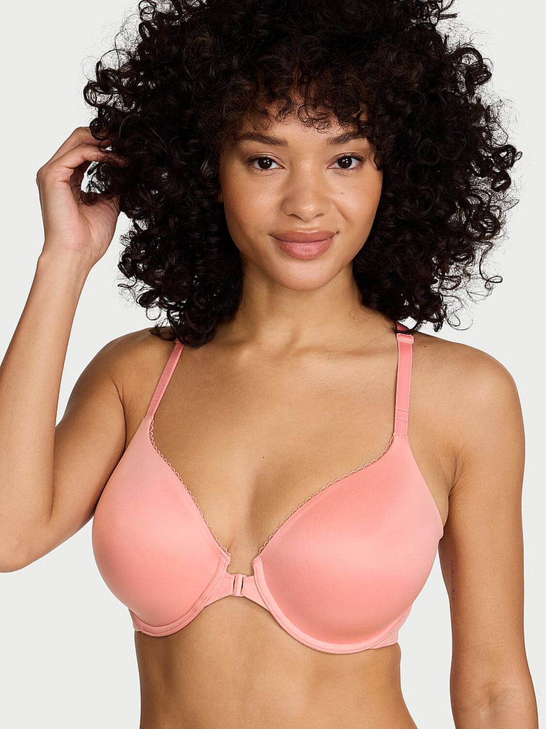 vs Body By Victoria Lightly Lined Lace Racerback Full-Coverage Bra 1 of 4 